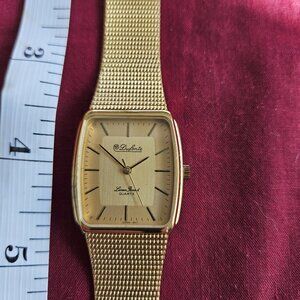Men's watch, gold tone, quartz movement